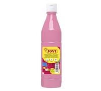 Jovi - gouache liquide de 500 ml, couleur rose, peinture à base d'ingrédients naturels, facile à laver, sans gluten, idéale pour un usage scolaire (50605)
