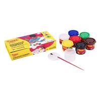 Jovi Gouache liquide – Lot 7 pots 35 ml + pinceau, couleurs assorties, facile à laver, sans gluten