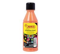 Jovi Peinture gouache phosphorescente – naturelle, lavable, sans gluten – Orange – 250 ml