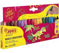 JOVI JOVICOLOR Crayons de cire boîte de 18, couleurs assorties