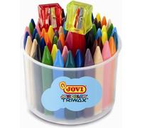 JOVI Jumbo Easy Grip boîte de crayons de cire couleurs assorties, 72 pcs.