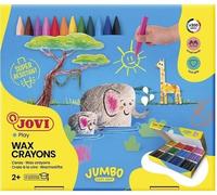 Jovi Jumbo Easy Grip Case Triangular Wax Crayons Cires Couleurs assorties 300 pièces