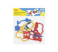 Jovi Jungle Animal Playdough Molds, Lot de 6, Idéal avec Playdough, Pâte à Modeler ou Patmache, Durable, Plastique de qualité (7J)