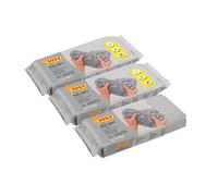 Jovi - Kit Air Dry de 3 unités - Pâte à modeler autodurcissante à base d'argile humide, Séchage à l'air sans four, Couleur Gris 3 unités de 500 gr, Idéale pour les enfants de 3 ans et plus (P85/3)