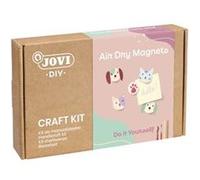 Jovi Kit de bricolage pour fabriquer des aimants avec de la pâte durcissante à l'air libre - Instructions étape par étape - Lien vers le didacticiel vidéo - Comprend des outils de modélisation - Peint