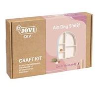 Jovi Kit de bricolage pour fabriquer une étagère avec de la pâte durcissante à l'air libre - 500 g de Airdry - Outils de modelage - Peintures gouache - Pinceaux calibrés - Différentes couleurs G
