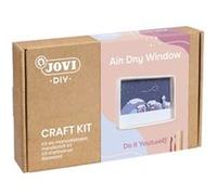 Jovi Kit de bricolage pour fenêtre paysagère - Pâte durcissante à l'air libre - Outils de modélisation - Peintures gouache - Pinceaux - Accessoires inclus - Différentes couleurs G
