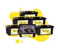 Jovi Kit de démarrage avec 6 coffres technologiques avec activités Steam pour Un Total de 24 élèves, Comprend des plaques Micro : bit, Une Plaque d'extension et d'autres Composants nécessaires