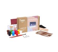 Jovi - Kit de poterie pour fenêtre et paysage pour adultes avec argile blanche sans four et outils de sculpture, guide étape par étape et tutorie