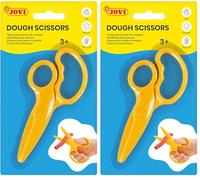 Jovi - Les ciseaux pour enfants coupent les pâtes, Idéal pour façonner vos créations avec de l'argile, de la boue ou de la pâte à modeler, Aide à développer la motricité fine (428) (Lot de 2)