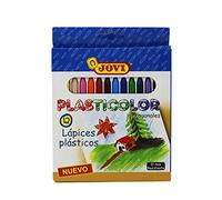 Jovi Lot de 12 crayons en plastique Jumbo