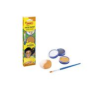 Jovi - Maquillage pour Enfants Animals, Étui de 3 flacons de 8 ML, Maquillage en crème, Couleurs Blanc, Orange et Noir, Comprend Une éponge de Maquillage et Un Pinceau Plat (174AN)