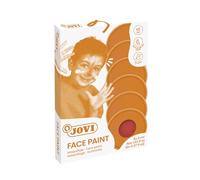 Jovi - Maquillage pour Enfants, Étui de 6 flacons de 8 ML, en crème, Rouge