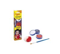 Jovi - Maquillage pour Enfants Scary, Étui de 3 flacons de 8 ML, Maquillage en crème, Couleurs Blanc, Rouge et Noir, Comprend Une éponge de Maquillage et Un Pinceau Plat (174SC)
