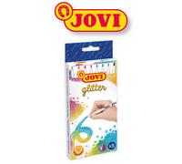 Jovi Marqueur Feutre à Pointe Fine Glitzer, 8 Pièces, 1 mm, Couleurs Mixtes