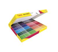 Jovi - Marqueurs, Boîte de 144 marqueurs, Couleurs Assorties, Pointe très Solide et résistante