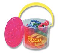 Jovi – Emporte-pièces seau 24 pièces, formes géométriques, idéal pour pâte à modeler