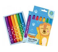 Jovi MY FIRST 1206 Lot de 6 feutres super lavables pour enfants à pointe arrondie Felt Pen Couleurs assorties