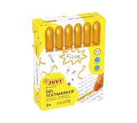 Jovi – Surligneur gel néon (1815) étui de 12 Orange, anti-séchage, non traversant, sans gluten