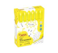 Jovi - NEON Gel Marker, Boîte de 12 surligneurs, Couleur Jaune