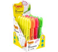 Jovi!Neon Gel Marker,Boîte De 20 Surligneurs Stick,Couleurs Assorties,Ne Dessèche Pas,Ne Tache Pas L'écriture Et Ne Traverse Pas Le Papier,Sans Gluten,(1829)