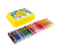 Jovi P232 Trousse jaune en pâte à modeler avec 16 couleurs variées, barres de 15 grammes, sans gluten, pâte à modeler pour garçons et filles de 3 ans