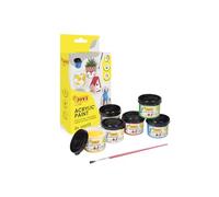 Jovi Peinture acrylique Pack 6x55 ml – Couleurs assorties, haut pouvoir couvrant (670)
