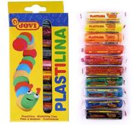 Jovi – Plastilina pâte à modeler végétale 10 x 15 g multicolore sans gluten dès 2 ans