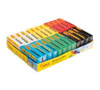 Jovi - Pâte à modeler - Coffret de 24 pastilles de 50 grammes, 6 couleurs assorties basiques, sans gluten (P70/24B)