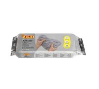 Jovi Pâte à modeler autodurcissante Air Dry, argile humide, séchage à l'air sans four, Gris 250 g
