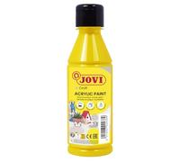 Jovi - Peinture Acrylique 250ml, Couleur Jaune, Haut pouvoir couvrant