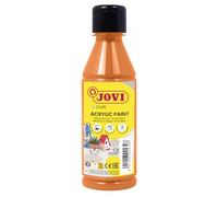Jovi - Peinture Acrylique 250ml, Couleur Orange, Haut Pouvoir Couvrant, S'applique Facilement sur n'importe Quelle Surface, sans Gluten (68006)