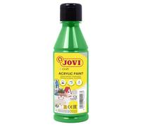 Jovi - Peinture Acrylique 250ml, Couleur Vert Clair, Haut Pouvoir Couvrant, S'applique Facilement sur n'importe Quelle Surface, sans Gluten (68017)