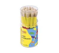Jovi – Pinceaux d'école Pot 20 moyens (806) Poils naturels, manches en plastique anti-goutte