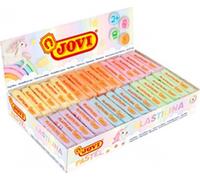 JOVI PLASTILINA Pâte à modeler Pastel Boîte de 30, 50g chacune, assortie