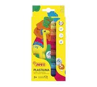 Jovi – Plastilina pâte à modeler végétale 10 x 15 g multicolore sans gluten dès 2 ans