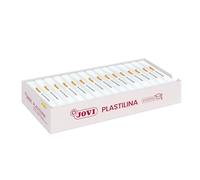 Jovi - PLASTILINA, pâte à modeler végétale, 15 x 150 gr, blanche