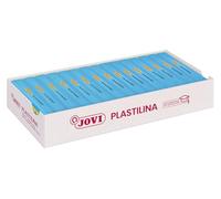 Jovi – Plastilina pâte à modeler végétale 15×150 g Bleu clair, grande plasticité, sans gluten