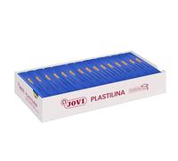 Jovi - PLASTILINA, pâte à Modeler végétale, 15 x 150 grammes, Bleu foncé, Grande plasticité, sans Gluten, Idéale pour Les Enfants à partir de 2 Ans (7113)