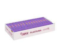 Jovi - PLASTILINA, Pâte à Modeler végétale, 15 x 150 grammes, Couleur Lilas
