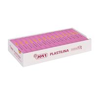 Jovi Plastilina - pâte à modeler végétale 15 x 150 g Rose, grande plasticité, sans gluten, dès 2 ans