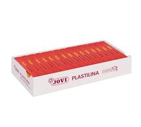 Jovi - PLASTILINA, pâte à Modeler végétale, 15 x 150 grammes, Rouge, Grande plasticité, sans Gluten, Idéale pour Les Enfants à partir de 2 Ans (7105)