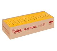 Jovi Pâte à modeler Plastilina 72 – 15 x 350 g – Jaune foncé – Végétale, sans gluten