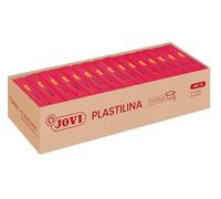 Jovi - PLASTILINA, pâte à Modeler végétale, 15 x 350 grammes, Rouge Rubis, Grande plasticité, sans Gluten, Idéale pour Les Enfants à partir de 2 Ans (7206)