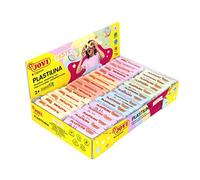 Jovi - PLASTILINA, pâte à modeler végétale, 30 x 50 gr, couleurs pastel | Grande plasticité, Sans gluten, Idéale pour les enfants à partir de 3 ans