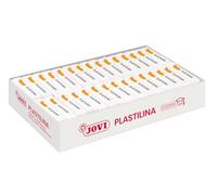 Jovi - PLASTILINA, pâte à Modeler végétale, 30 x 50 grammes, Blanche