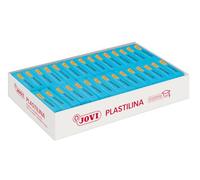 Jovi - PLASTILINA, pâte à Modeler végétale, 30 x 50 grammes, Bleu Clair, Grande plasticité, sans Gluten, Idéale pour Les Enfants à partir de 2 Ans (7012)