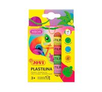 Jovi - PLASTILINA pâte à modeler végétale, 6 x 15 grammes, couleurs néon, Grande plasticité, Sans gluten, Idéale pour les enfants à partir de 2 ans (90/6F)