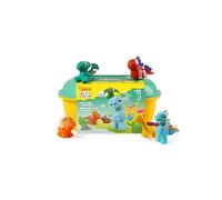 Jovi Play&Fun JURASSIC Kit de pâte à modeler dinosaures 24 pastilles de 15 g, 3 pochoirs à découper et 3 outils de modélisation, cadeaux et travaux manuels pour enfants à partir de 3 ans (2201)