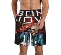 Jovi Rock Band Bon Pantalon de plage décontracté à séchage rapide Short de plage multi-scénario Short de vacances respirant, T-1., L
